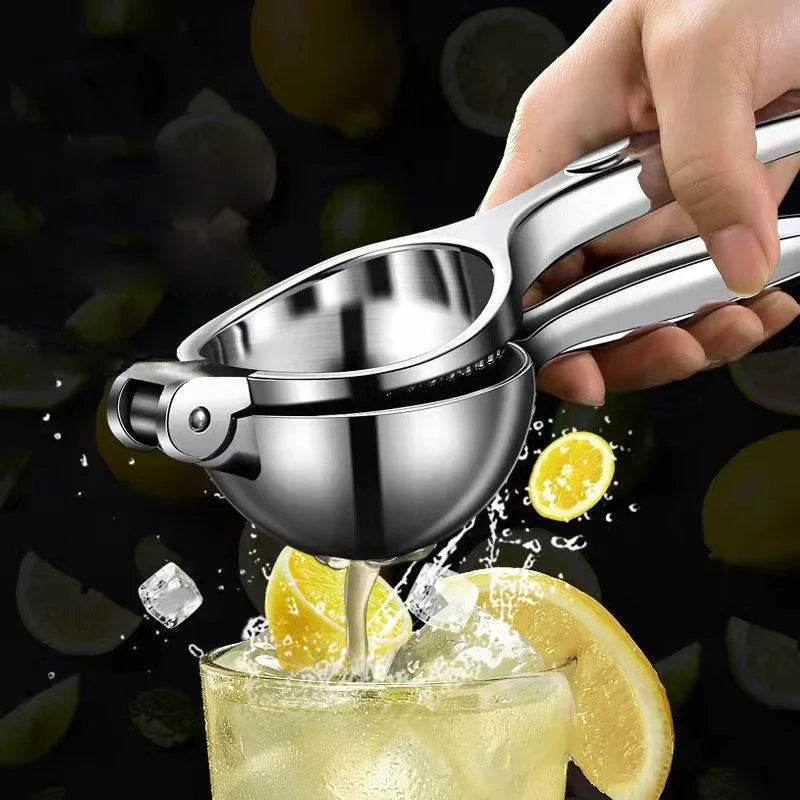 Presse-citron manuel en acier inoxydable - La Boîte à Ustensiles