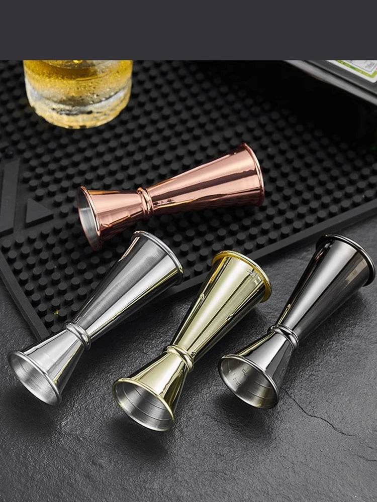 Verre doseur pour cocktails 15-60 ml en acier inoxydable - La Boîte à Ustensiles