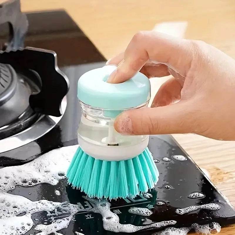 Brosse à vaisselle avec distributeur de savon - La Boîte à Ustensiles
