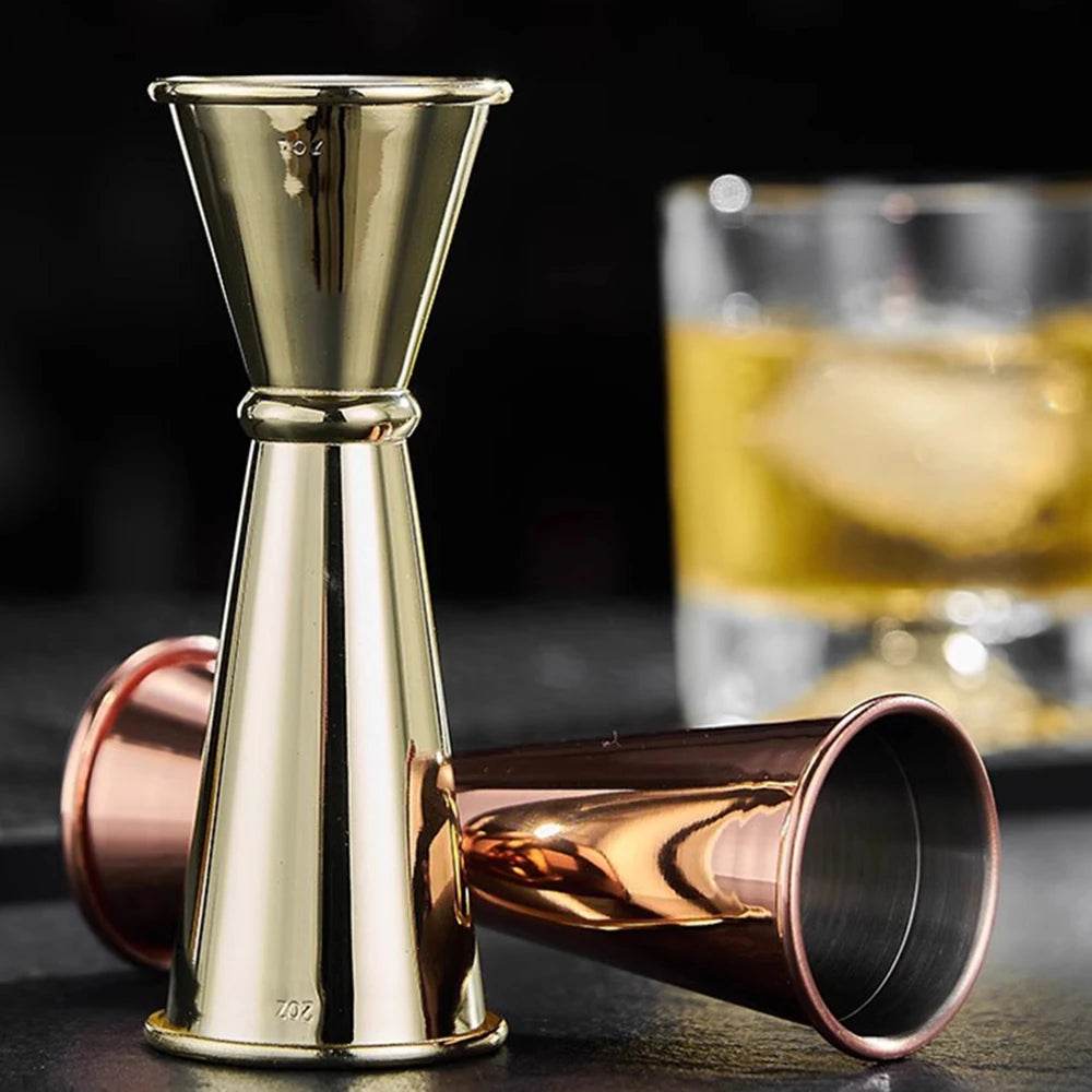 Verre doseur pour cocktails 15-60 ml en acier inoxydable - La Boîte à Ustensiles