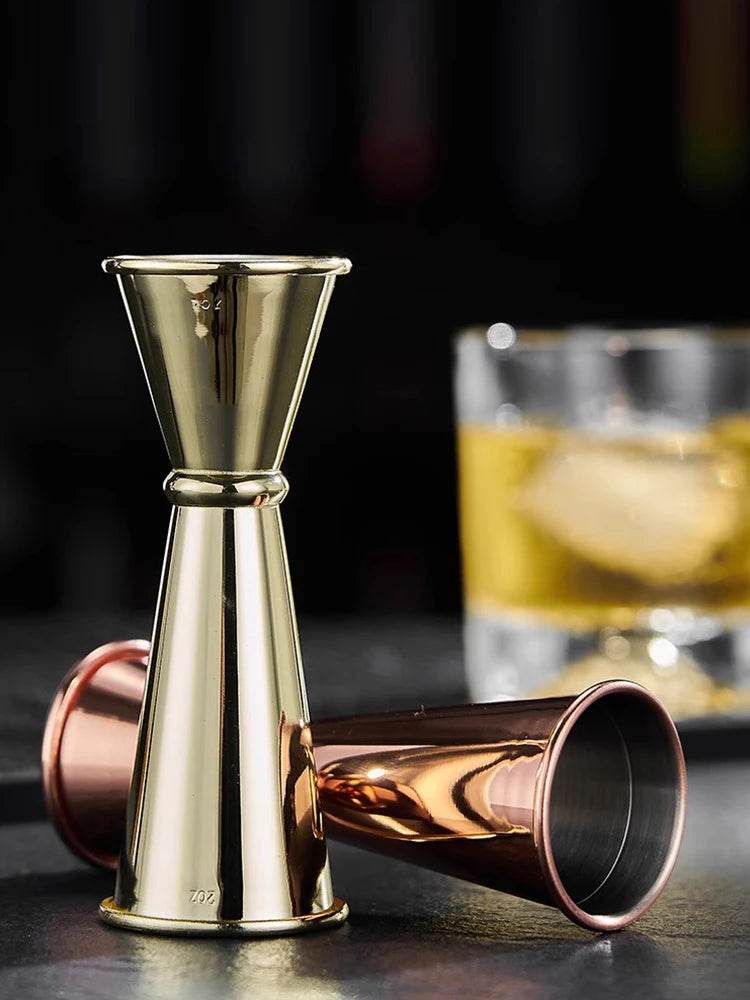 Verre doseur pour cocktails 15-60 ml en acier inoxydable - La Boîte à Ustensiles