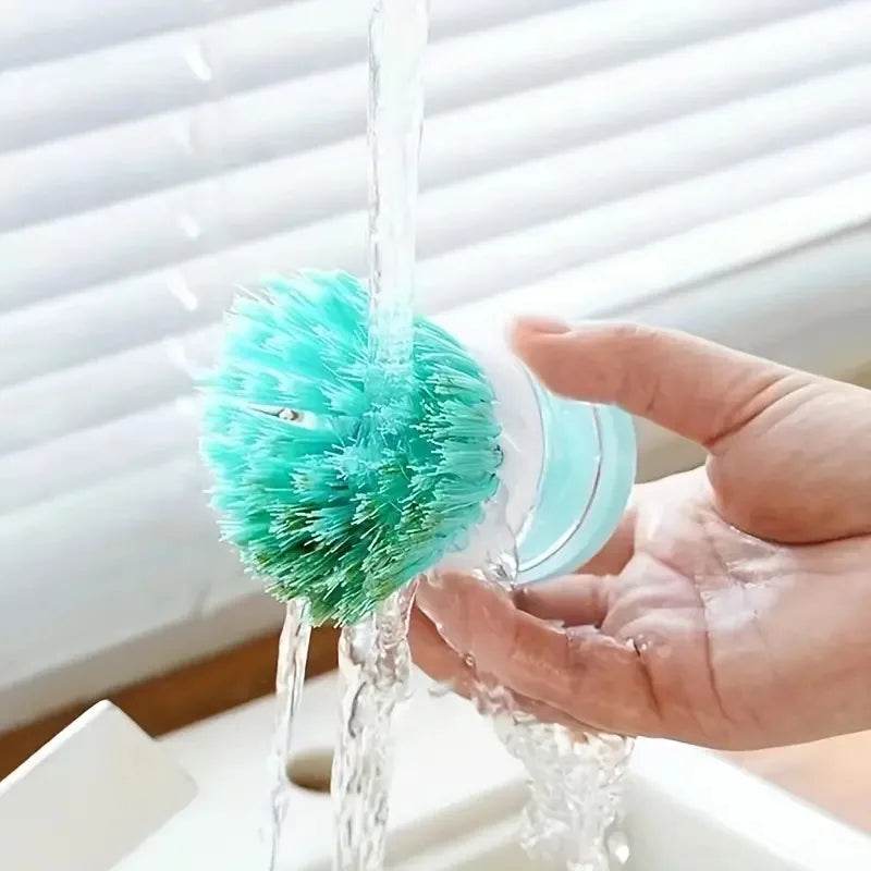 Brosse à vaisselle avec distributeur de savon - La Boîte à Ustensiles