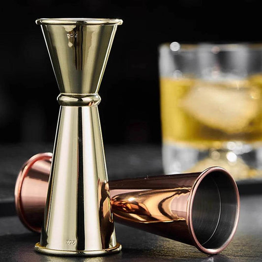 Verre doseur pour cocktails 15-60 ml en acier inoxydable - La Boîte à Ustensiles